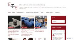 Desktop Screenshot of ethicsandsociety.org