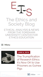 Mobile Screenshot of ethicsandsociety.org