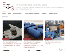 Tablet Screenshot of ethicsandsociety.org